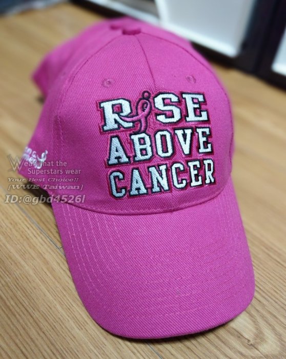 [美國瘋潮]正版 WWE John Cena Rise Above Cancer Hat 克服癌症粉紅色公益款棒球帽特價