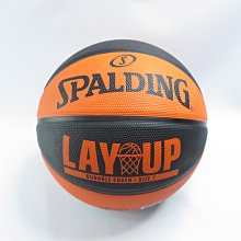 SPALDING LAY UP SPA84548 橡膠 7號籃球 橘/黑【iSport愛運動】