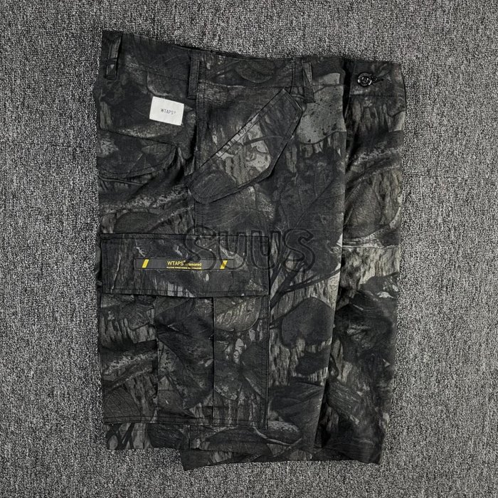 現貨WTAPS CARGO SHORTS COTTON RIPSTOP CAMO 落葉迷彩短褲代購簡約