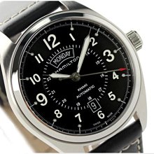 HAMILTON 漢米爾頓 手錶 機械錶 42mm 卡其陸戰雙曆 H70505733
