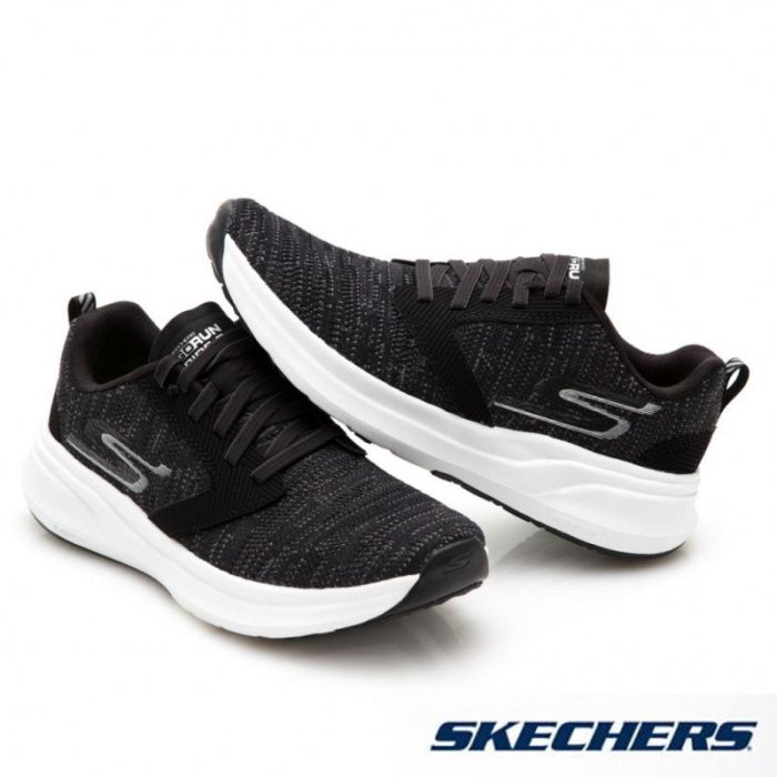 【豬豬老闆】SKECHERS GO RUN RIDE 7 黑白 透氣網布 跑步 健走 避震 氣墊 女鞋 15200BKW