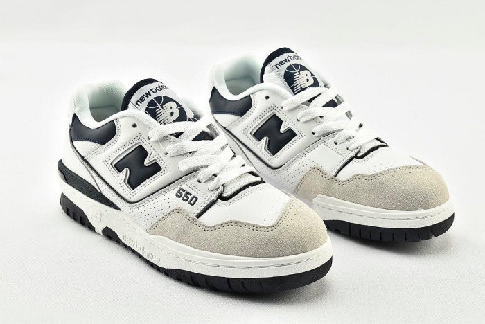 【實拍】NEW BALANCE 550 BB550 白深藍 皮革 復古 休閒 運動鞋 男女鞋