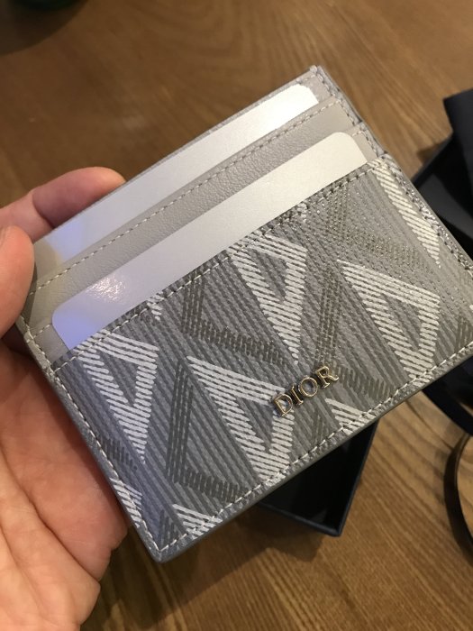 2022 Dior cd diamond 系列kim Jones 灰色 信用卡夾card holder