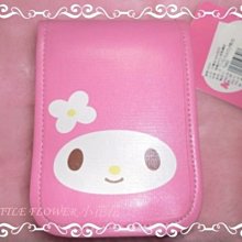 ♥小花花日本精品♥ Hello Kitty Melody可掛式好可愛精緻好好用臉頭造型圖手機包 相機包 21077005