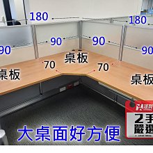 【簡素材二手OA辦公家具場.專業.屏風】多人組合2.5鋁合金屏風 /  霧面玻璃