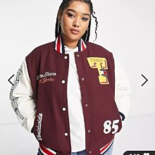 (嫻嫻屋) 英國ASOS-Tommy Jeans Plus 徽章學院風夾克外套EC23