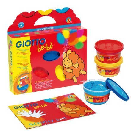 娃娃國 美術用品【義大利Giotto 顏料系列-幼兒手指膏歡樂】附引導式手冊