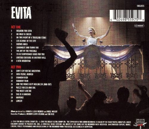 正版全新CD~音樂劇 艾薇塔Evita (2006 London Cast)悲慘世界Philip Quast飾演裴隆上校