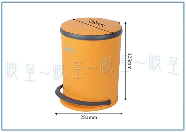 『 峻 呈 』(全台滿千免運 不含偏遠 可議價) 好室喵 TR00101 皮革紋缓降踏式垃圾桶 9L 收納桶 環保桶