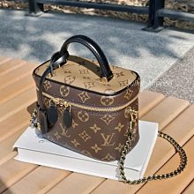 【茱麗葉精品】全新精品 LV M45165 VANITY PM 經典印花拼接小牛皮手提兩用方包 現貨