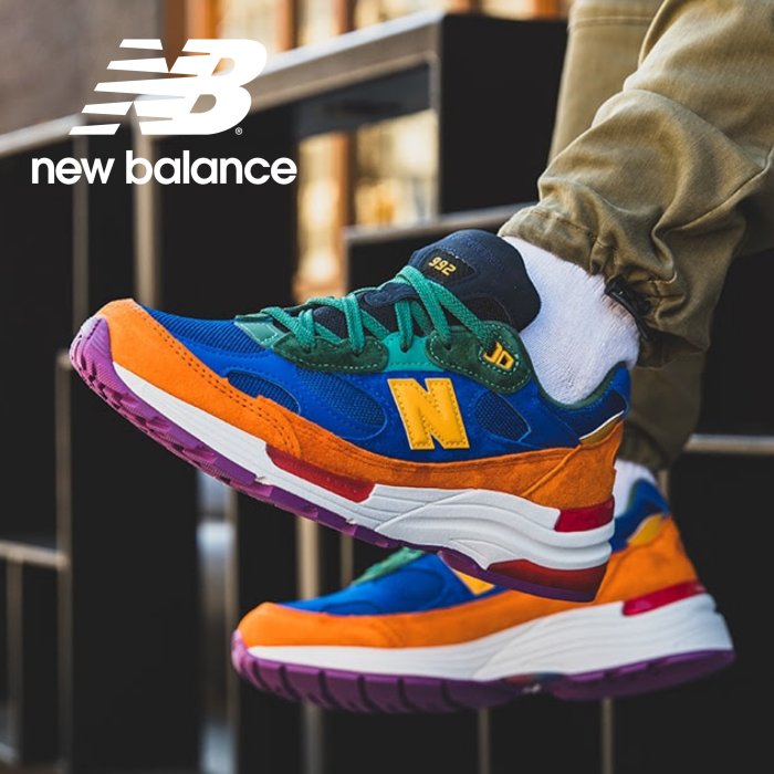 Tsu 真品代購NEW BALANCE 992 M992 M992MC MULTI-COLOR 撞色美國製藍