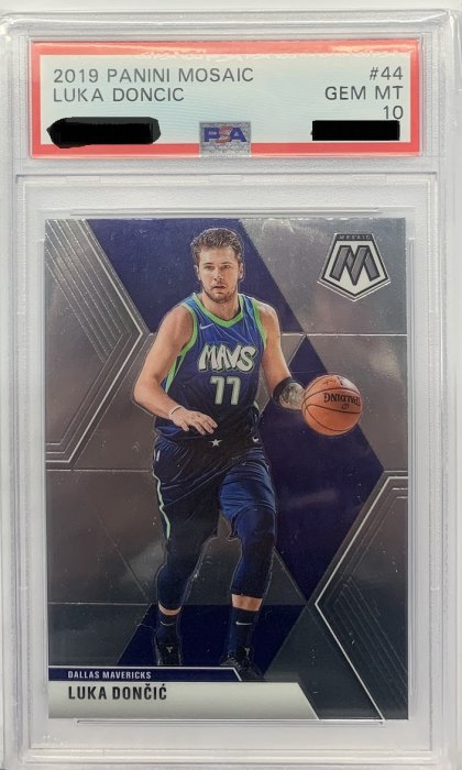 NBA 2019 Panini Mosaic Luka Doncic 東七七馬賽克BASE鑑定卡 PSA 10