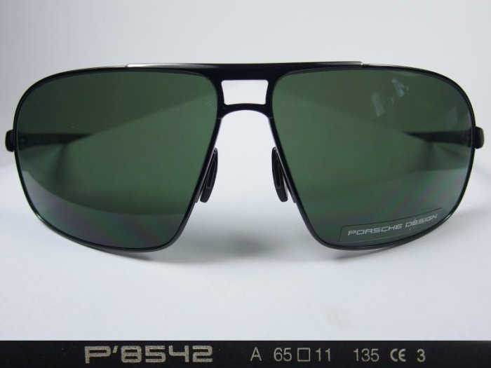 信義計劃 眼鏡 全新真品 PORSCHE DESIGN P8542 保時捷太陽眼鏡 鈦金屬框 雷朋款 搭配超跑名車手錶