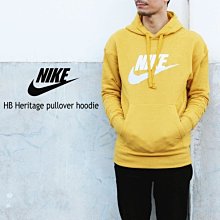 南◇現 12月 NIKE 基本款 芥末黃 連帽 帽T 男生 AV8411-711 起司黃  cn8753-711