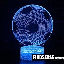 FINDSENSE X 足球系列 七彩遙控觸摸3D小夜燈 創意LED臺燈