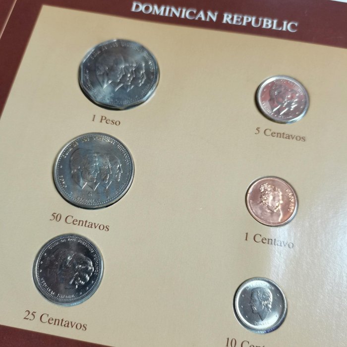 多米尼加 富蘭克林郵幣封 全6枚 品相如圖 運費自理 滿百包