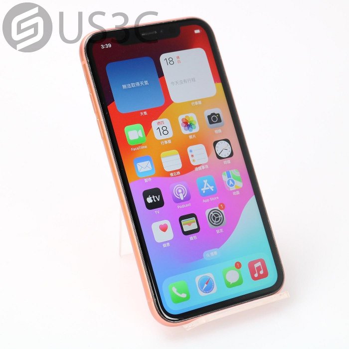 【US3C-桃園春日店】公司貨 Apple iPhone XR 64G 橘色 6.1吋 無線充電 1200萬畫素 Face ID 延長保固6個月