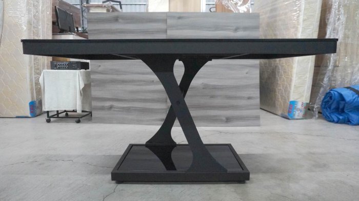 強化黑玻璃鐵框烤漆餐桌 書桌 會議桌 餐桌 洽談桌 飯桌 工作桌 泡茶桌
