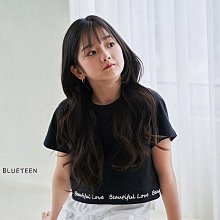 9~17 ♥上衣(BLACK) BLUE TEEN(大童)-2 24夏季 BJR240401-027『韓爸有衣正韓國童裝』~預購