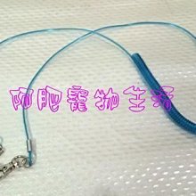 【阿肥寵物生活】中小型鸚鵡彈性鋼索外出繩