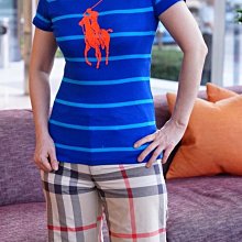 Ralph Lauren BIG Pony Tee 短袖大馬條紋 棉T 皇家藍 現貨