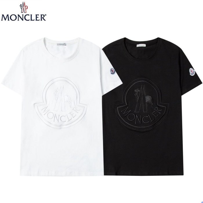 ✨Brand Off✨2022夏季款式 MONCLER 美國潮流t恤 經典logo刺繡 情侶同款