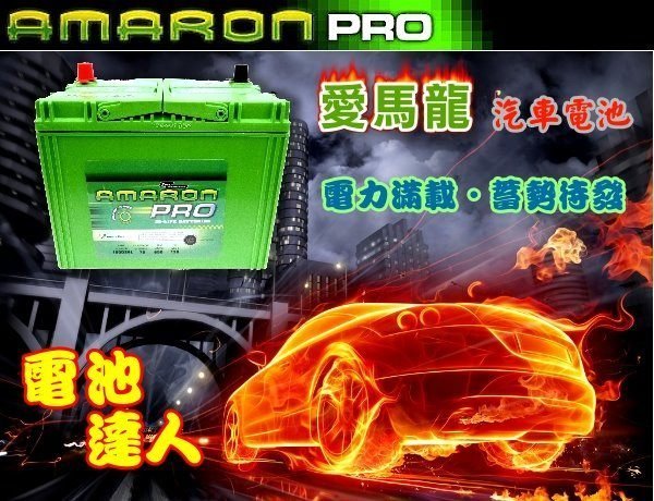 【電池達人】AMARON 愛馬龍汽車電瓶 新SX4 MINI FIESTA FOCUS PUNTO SMART SKOD