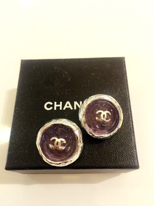Chanel 香奈兒logo夾式耳環