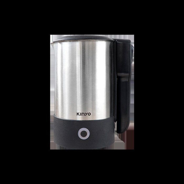 KINYO 快煮壺 0.6L 304不鏽鋼快煮壼 國際通用雙電壓110V/220V 摺疊防燙手把 快煮水壼 電茶壼