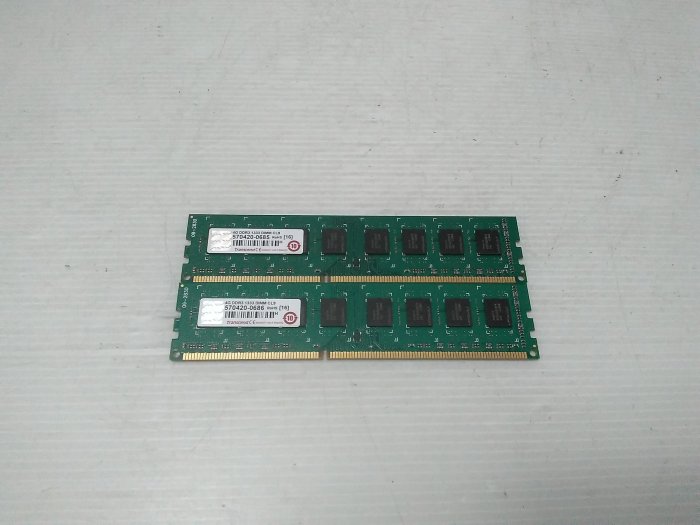 410 [大鋼牙二手3C]記憶體 創見 DDR3-1333/4G/雙通道 (一元起標 得標=2支)