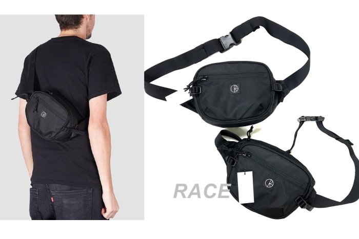 【RACE】POLAR SKATE CO. CORDURA HIP BAG 腰包 小包 側背包 單肩包 瑞典 基本款 黑