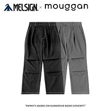 [NMR] 現貨 MELSIGN x mouggan 23 A/W 側褶剪裁落地長褲