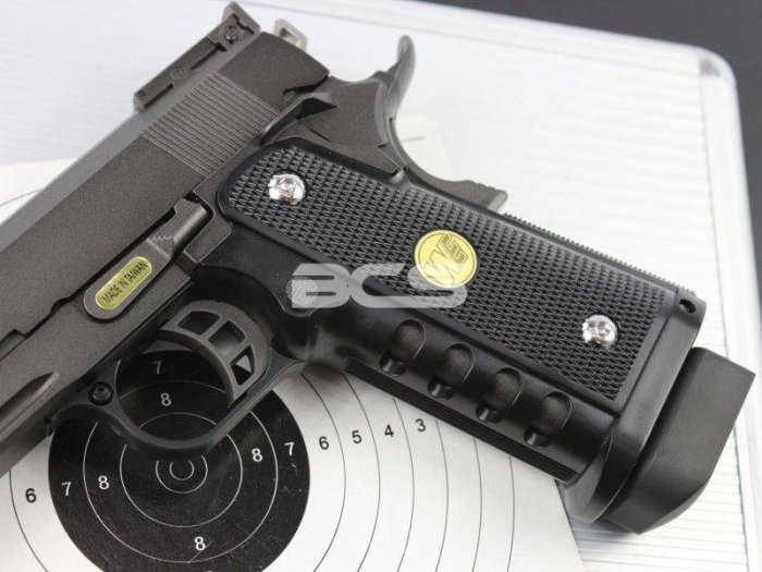 【WKT】WE HI-CAPA 5.1特別簍空版 黑色 6mm CO2手槍-WCH015