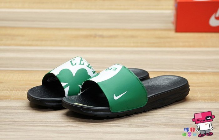 球鞋補習班 NIKE BENASSI SOLARSOFT NBA 男 運動拖鞋 賽爾提克 厄文 綠 917551-301