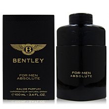 《小平頭香水店》Bentley 賓利 Absolute 絕對 男性淡香精 EDP 100ml