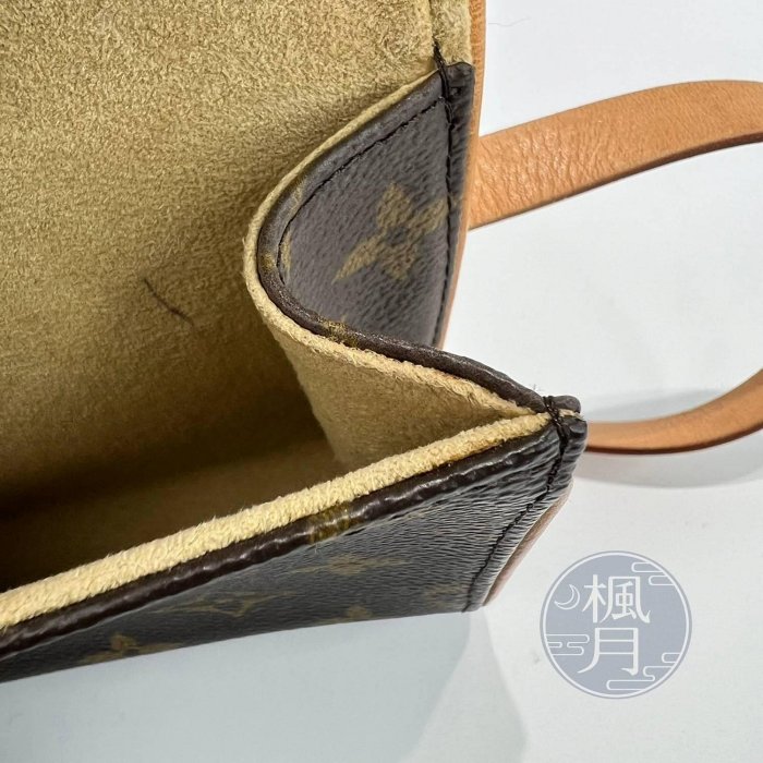 BRAND楓月 LOUIS VUITTON 路易威登 M51855 原花 POCHETTE FLORENTIN 腰包 肩背包 精品包