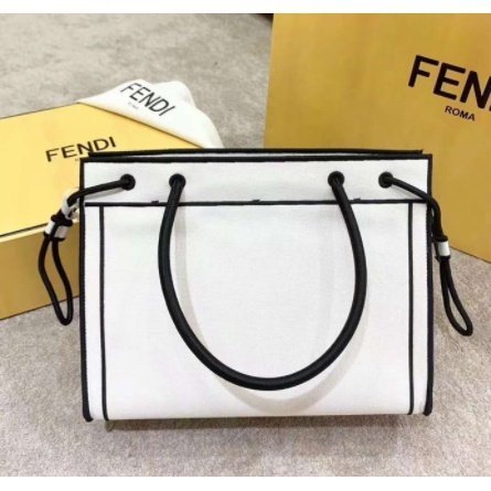 【二手正品】芬迪 FENDI 加州天空系列 ROMA帆布手提袋 手提包 單肩包 肩背包