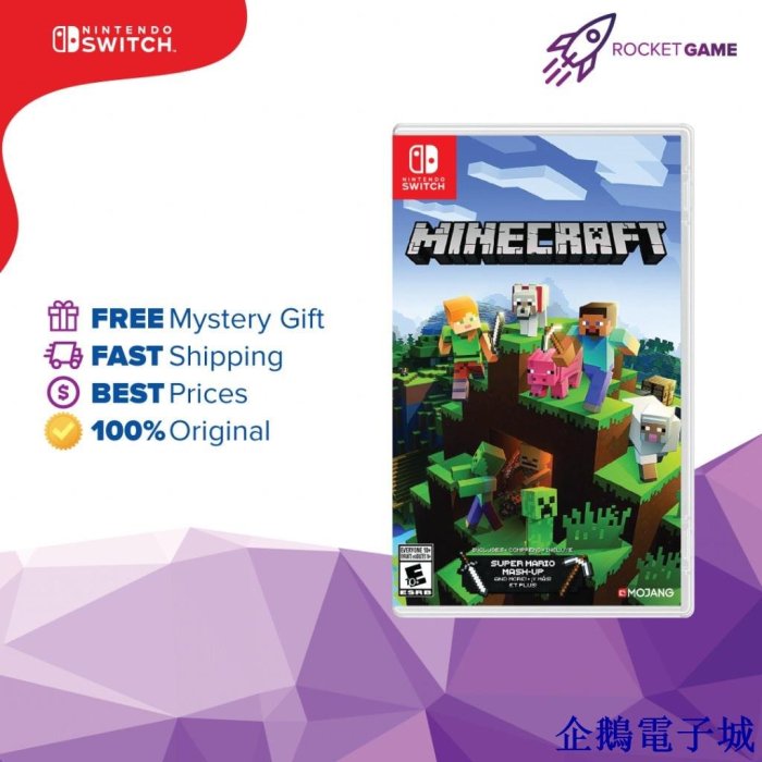 企鵝電子城任天堂(Nintendo Switch) Minecraft:Switch 版(ENG) 全新未