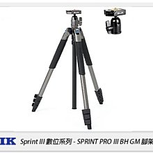 ☆閃新☆SLIK SPRINT PRO III BH GM 三腳架 SBH-100DQ 雲台 鐵灰(PRO3,公司貨)