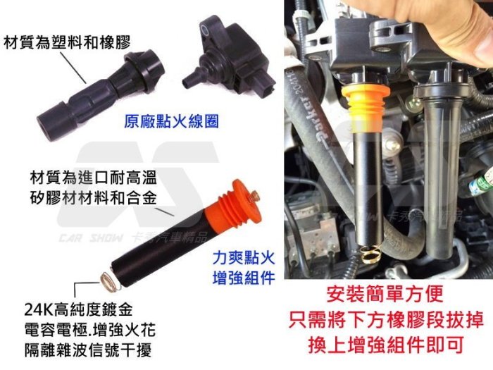 (卡秀汽機車精品)[H0036] 六缸 點火增強組件 非點火線圈 高壓線圈 點火放大器 考耳 矽導線