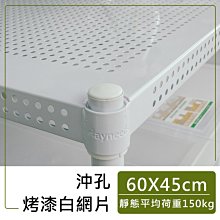 ＊鐵架小舖＊【配件類】極致美學60X45cm沖孔層板_烤漆白/鐵架配件/鐵架/層板