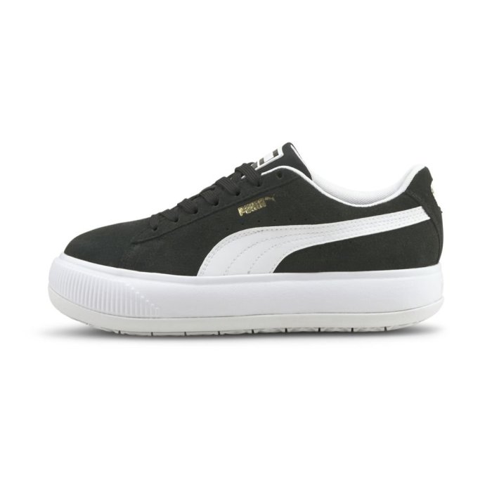 【豬豬老闆】PUMA Suede Mayu 經典 麂皮 厚底 增高 休閒 女款 黑38068602 白38068601