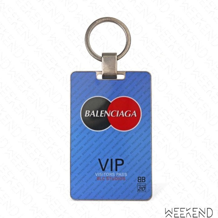 【WEEKEND】 BALENCIAGA Visitor Plate 巴黎世家 訪客吊牌 鑰匙圈 20春夏