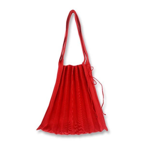 亞馬遜ebay風琴購物袋單肩手提包學生搭日系摺皺針織拼接摺疊包-麥德好服裝包包