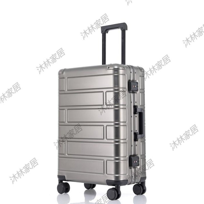 小米全鋁鎂合金行李箱男生24寸鋁框萬向輪拉桿箱女20寸登機旅行箱全鋁行李箱-促銷