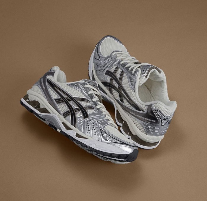 全新 Asics GEL-Kayano 14 Cream Black 黑白銀 男女同款 1201A019-108