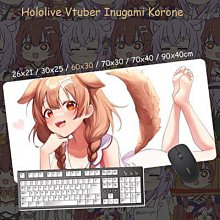 限時下殺-Vtuber hololive 萌娘 戌神沁音 貓又小粥 滑鼠墊 二次元 超大滑鼠墊 桌墊