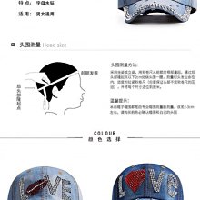 貓姐的團購中心~A285 韓版牛仔水鑽棒球帽~2種顏色~一頂290元~預購款