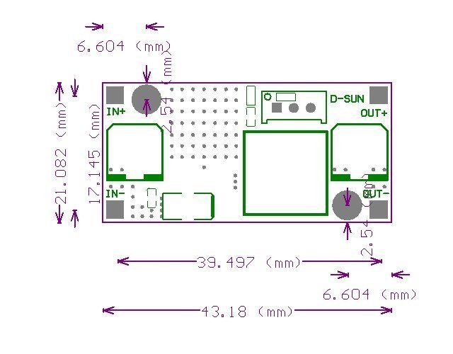 【666】A28=LM2596S DC-DC BUCK 3A LM2576 可調降壓電源模塊 穩壓Arduino