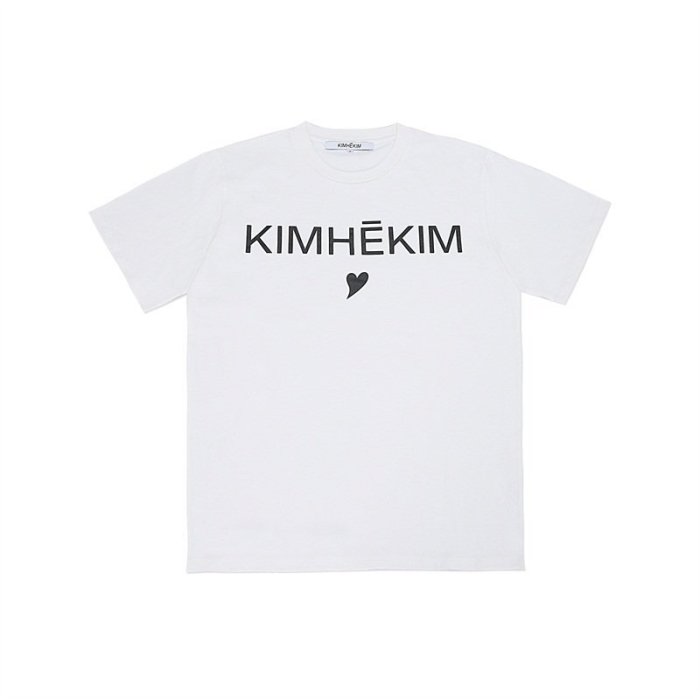 潮牌kin-21SS KIMHEKIM HEART T-SHIRT 愛心LOGO TEE 短T 男女-正貨